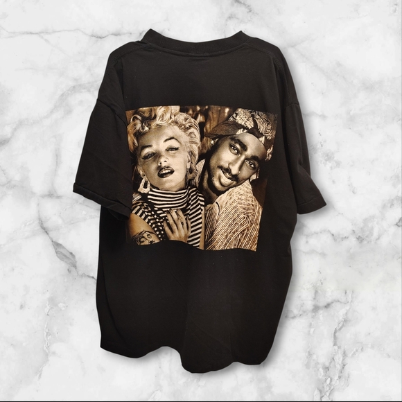 Other - Tupac Shakur & Marilyn Monroe Men's T-Shirt - Size 2XL